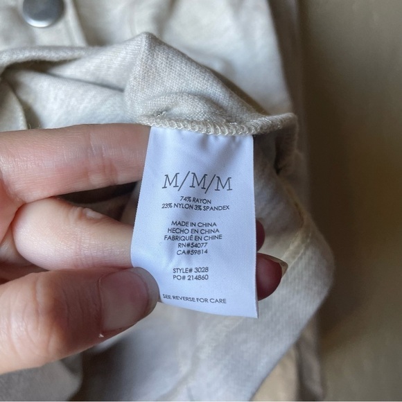 Cabi Charlie Jacket Style #3028 Oatmeal Moto - Picture 9 of 10